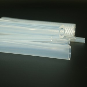 Tubos de caucho de silicona altamente transparentes resistentes al calor para maquinaria